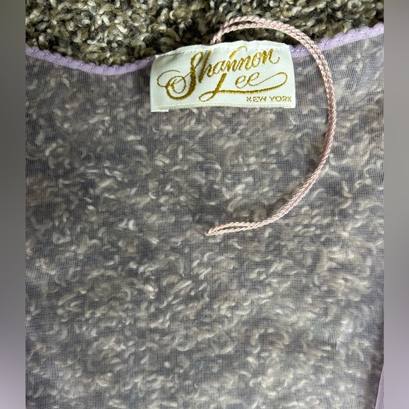 Shannon Lee NWOT Vintage Lavender Lace Sexy  Cover Up Vintage size Large - Picture 9 of 10